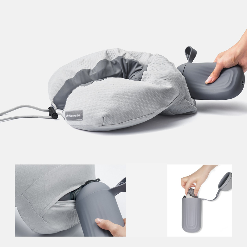 Naturehike ergonomický nafukovací polštářek za krk Yugu U+ - 142g